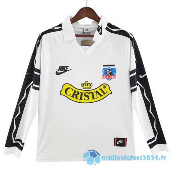 Nouveau Domicile Manches Longues Colo Colo Retro 1995 Blanc