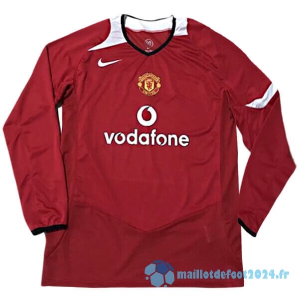 Nouveau Domicile Manches Longues Manchester United Retro 2005 2006 Rouge