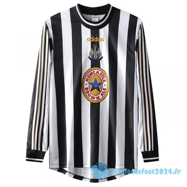 Nouveau Domicile Manches Longues Newcastle United Retro 1997 1999 Blanc