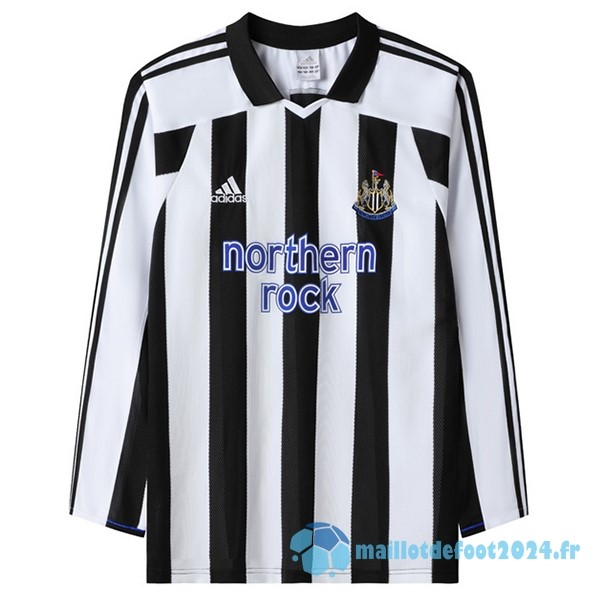 Nouveau Domicile Manches Longues Newcastle United Retro 2003 2005 Blanc