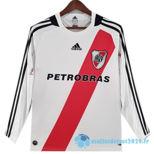 Nouveau Domicile Manches Longues River Plate Retro 2009 2010 Blanc