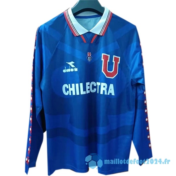 Nouveau Domicile Manches Longues Universidad De Chili Retro 1996 Bleu