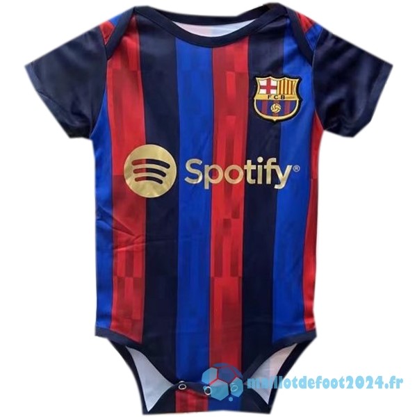 Nouveau Domicile Onesies Enfant Barcelona 2022 2023 Bleu Rouge