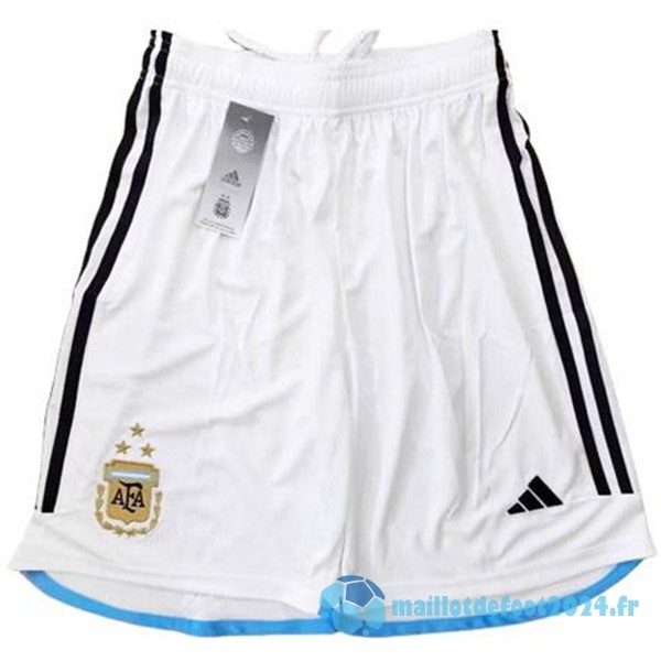 Nouveau Domicile Pantalon Argentine 3 Stars 2022 Blanc