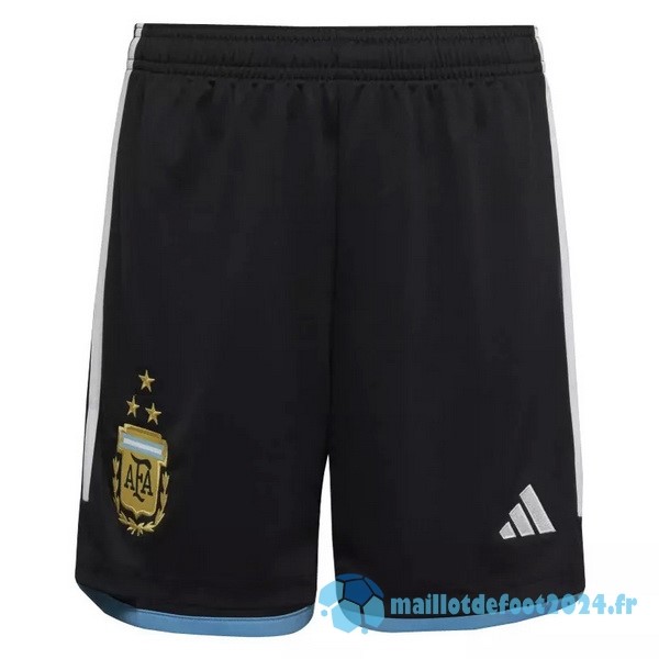 Nouveau Domicile Pantalon Argentine 3 Stars 2022 Noir