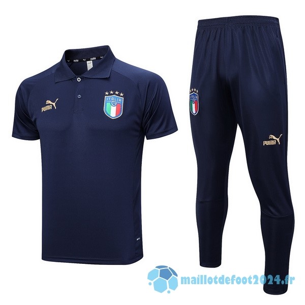 Nouveau Ensemble Complet Polo Italie 2022 Bleu II Marine