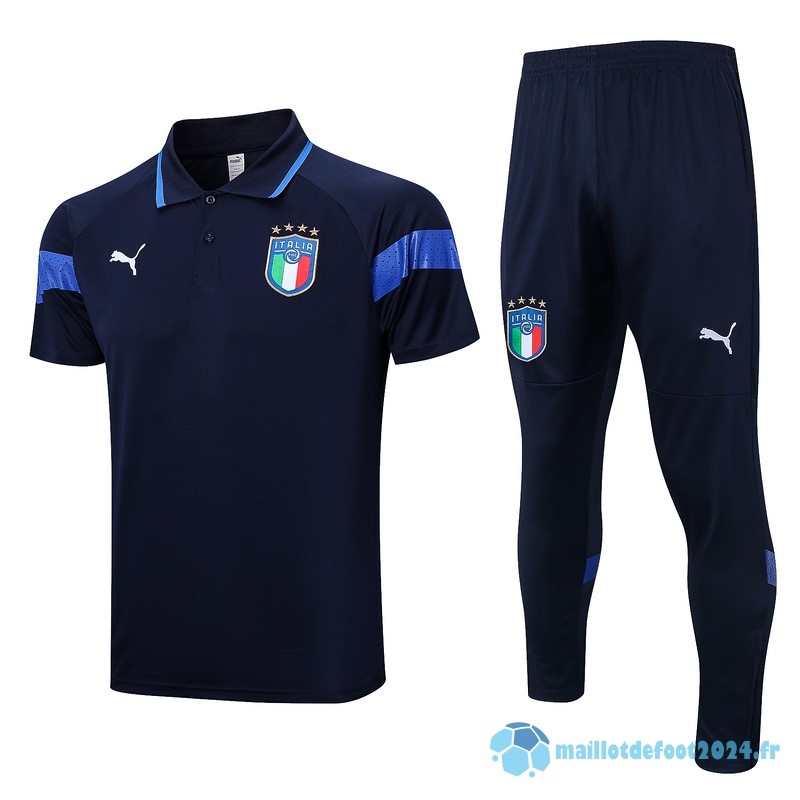 Nouveau Ensemble Complet Polo Italie 2022 Bleu I Marine