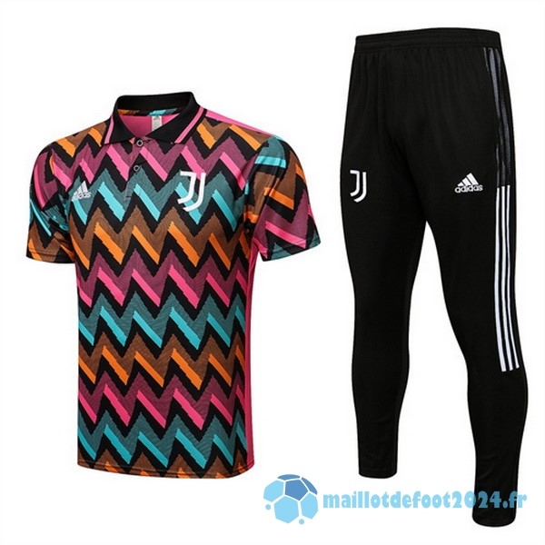 Nouveau Ensemble Complet Polo Juventus 2022 2023 Rouge Noir