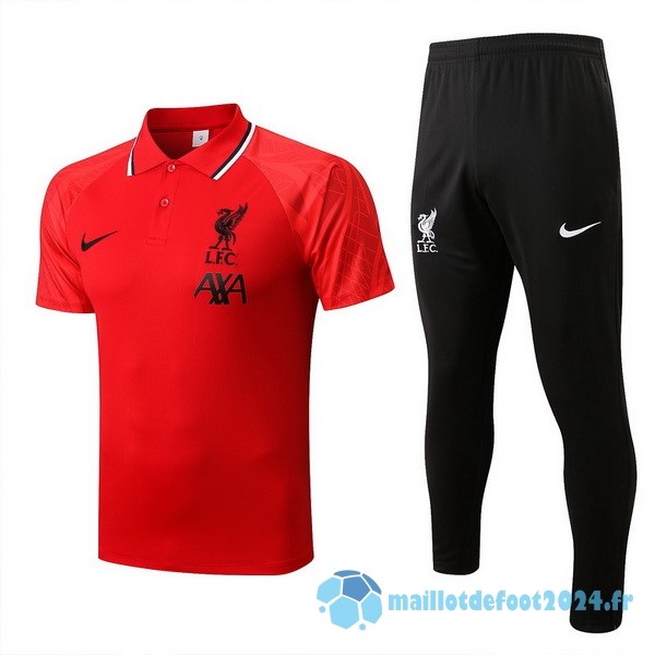 Nouveau Ensemble Complet Polo Liverpool 2022 2023 Rouge I Noir