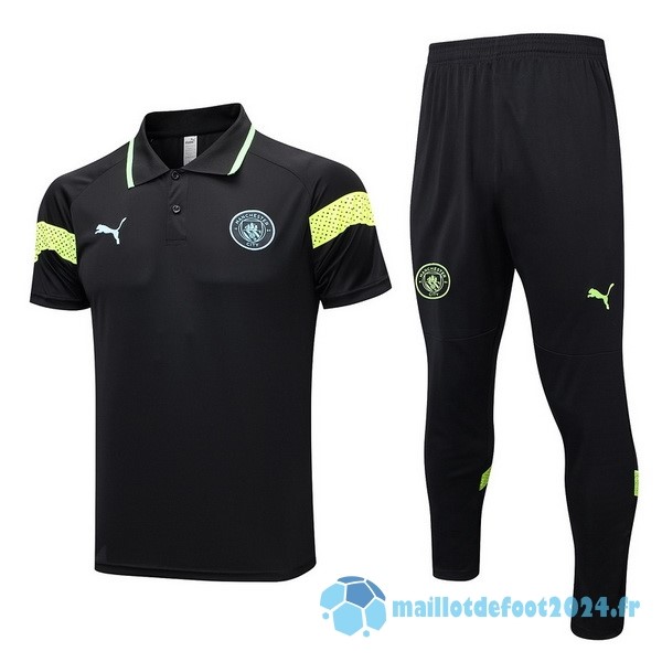 Nouveau Ensemble Complet Polo Manchester City 2023 2024 Noir