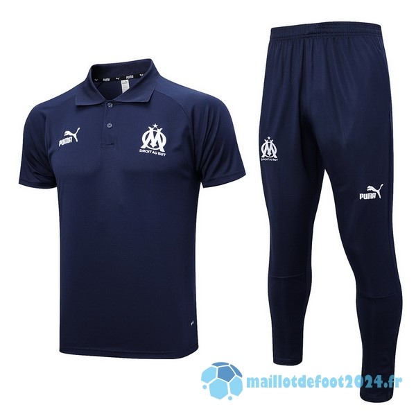 Nouveau Ensemble Complet Polo Marsella 2023 2024 Bleu Marine