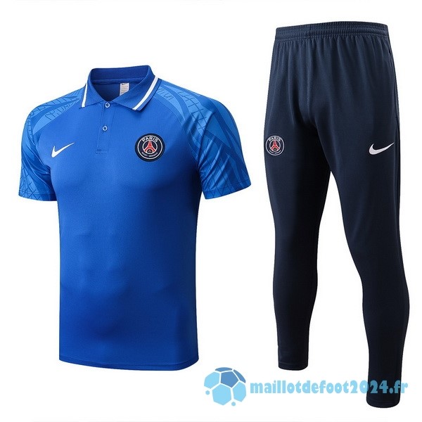 Nouveau Ensemble Complet Polo Paris Saint Germain 2022 2023 Bleu