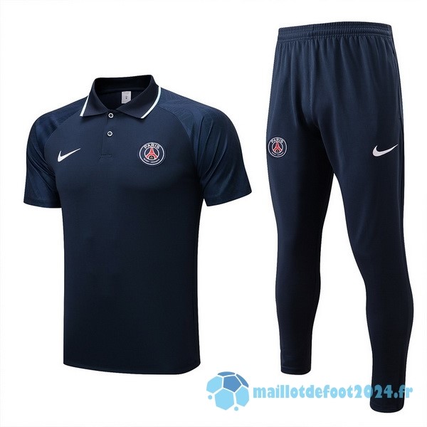 Nouveau Ensemble Complet Polo Paris Saint Germain 2022 2023 Bleu Marine