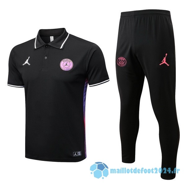 Nouveau Ensemble Complet Polo Paris Saint Germain 2022 2023 Noir Purpura