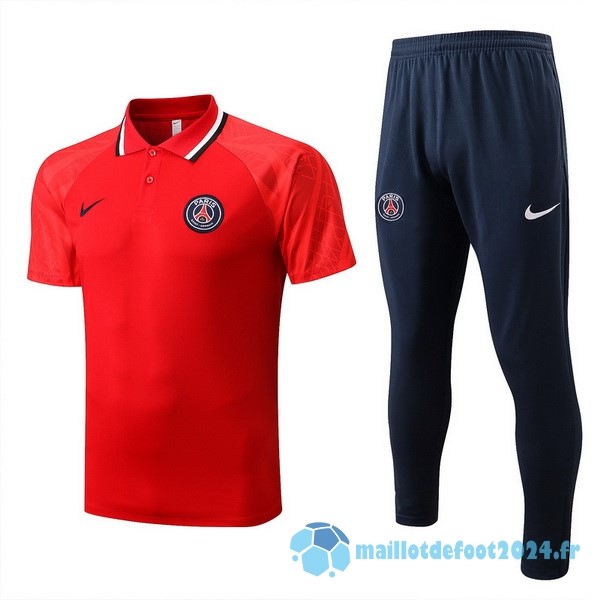 Nouveau Ensemble Complet Polo Paris Saint Germain 2022 2023 Rouge Bleu Marine