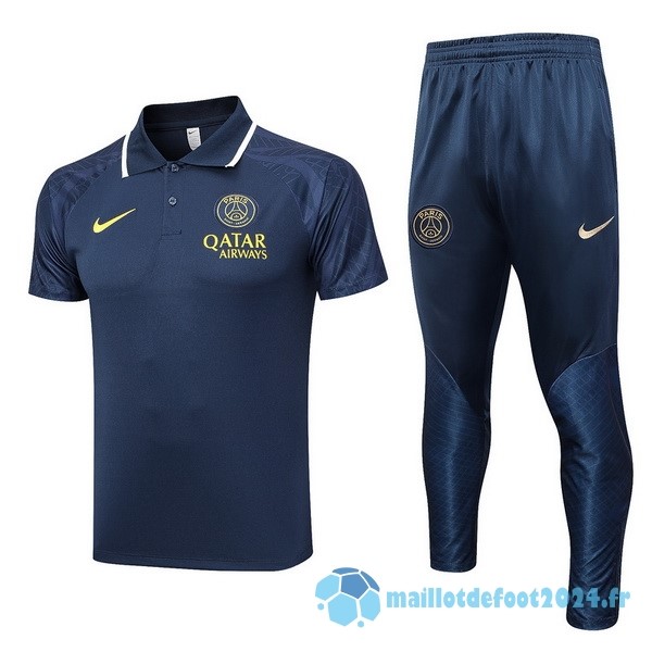 Nouveau Ensemble Complet Polo Paris Saint Germain 2023 2024 Bleu Marine