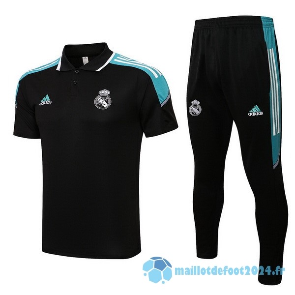 Nouveau Ensemble Complet Polo Real Madrid 2022 2023 Noir Vert