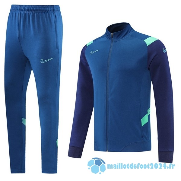 Nouveau Ensemble Complet Ropa Deportiva Con Cremallera Larga Nike 2022 2023 Bleu