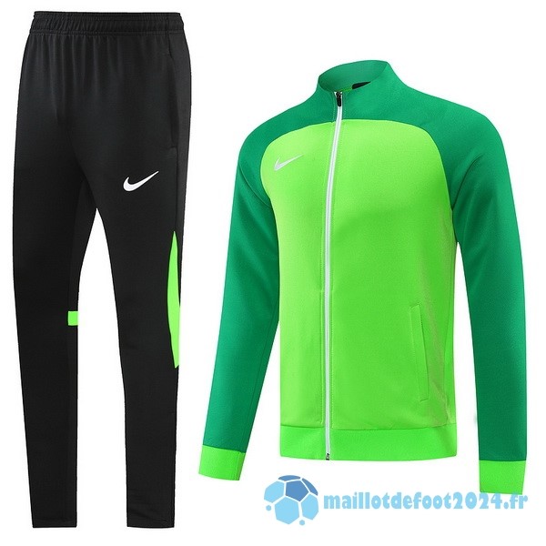 Nouveau Ensemble Complet Ropa Deportiva Con Cremallera Larga Nike 2022 2023 Noir II Vert