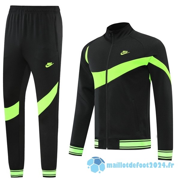 Nouveau Ensemble Complet Ropa Deportiva Con Cremallera Larga Nike 2022 2023 Noir Vert