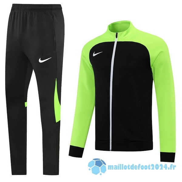 Nouveau Ensemble Complet Ropa Deportiva Con Cremallera Larga Nike 2022 2023 Vert Noir