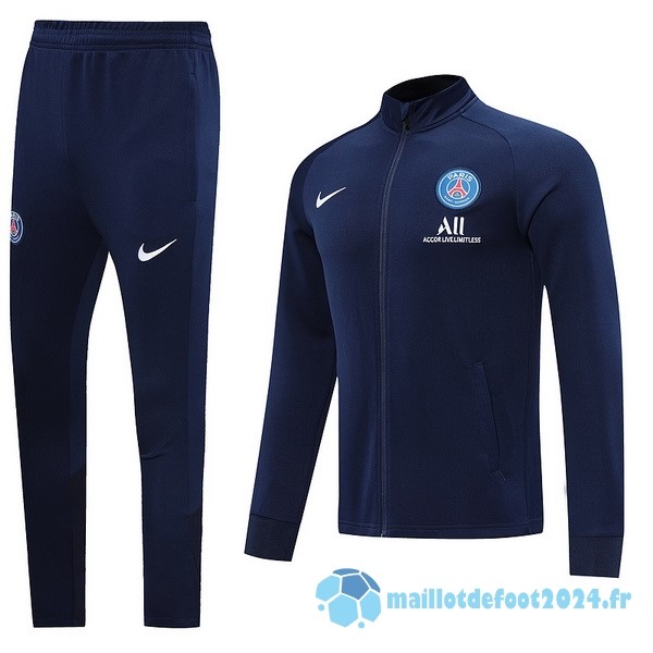 Nouveau Ensemble Complet Ropa Deportiva Con Cremallera Larga Paris Saint Germain 2022 2023 Bleu Marine