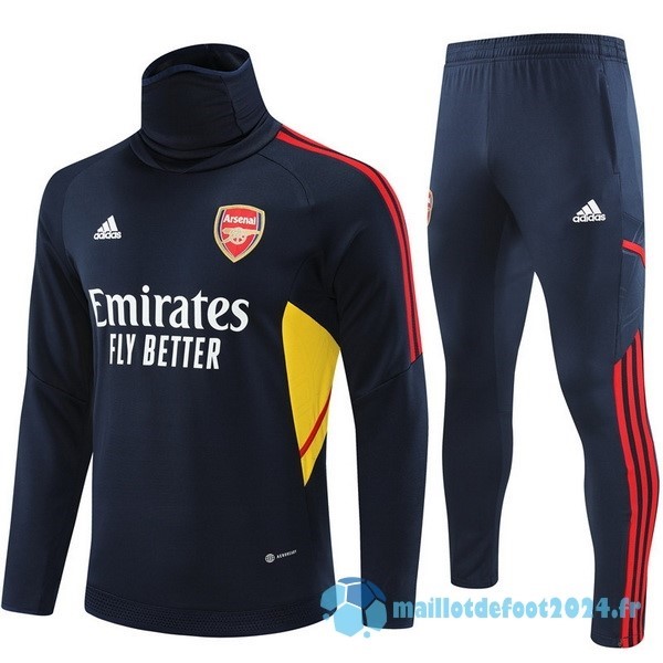 Nouveau Ensemble Complet Sudadera Entrainement Arsenal 2022 2023 Bleu III Marine