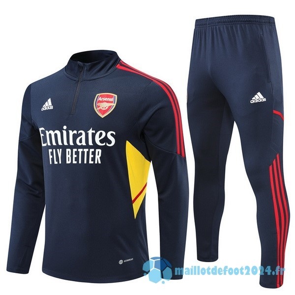 Nouveau Ensemble Complet Sudadera Entrainement Arsenal 2022 2023 Bleu II Marine