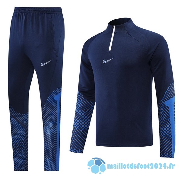 Nouveau Ensemble Complet Sudadera Entrainement Nike 2022 2023 Bleu I Marine