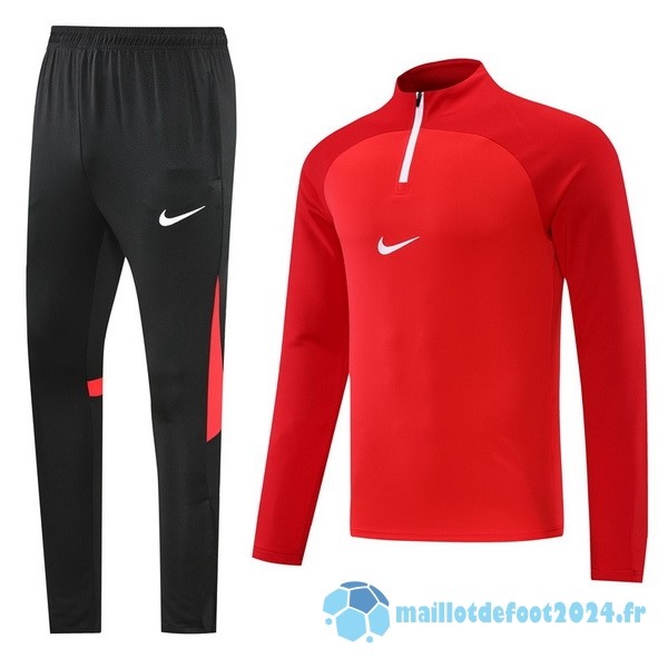 Nouveau Ensemble Complet Sudadera Entrainement Nike 2022 2023 Rouge I Noir