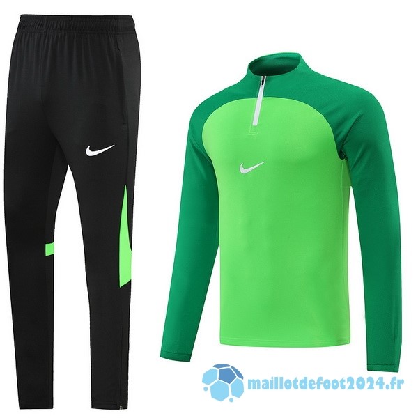 Nouveau Ensemble Complet Sudadera Entrainement Nike 2022 2023 Vert I Noir