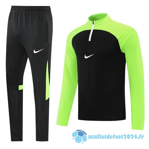 Nouveau Ensemble Complet Sudadera Entrainement Nike 2022 2023 Vert Noir