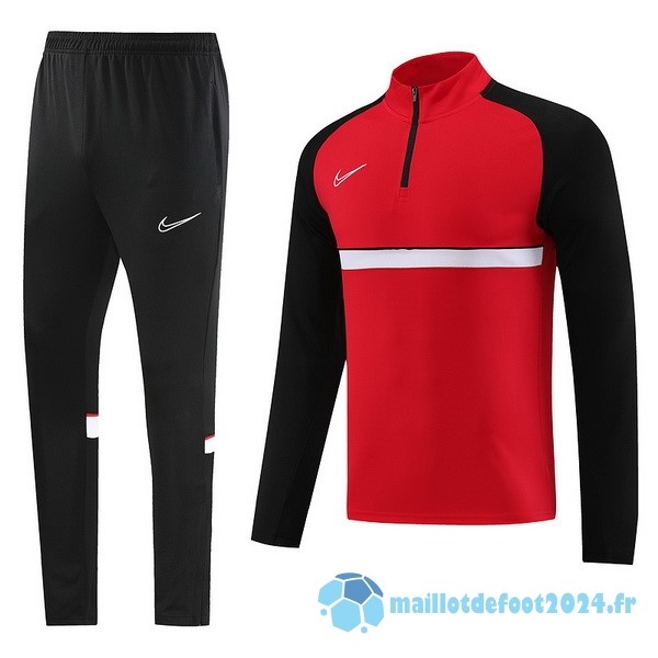 Nouveau Ensemble Complet Sudadera Entrainement Nike 2023 2024 Noir Rouge