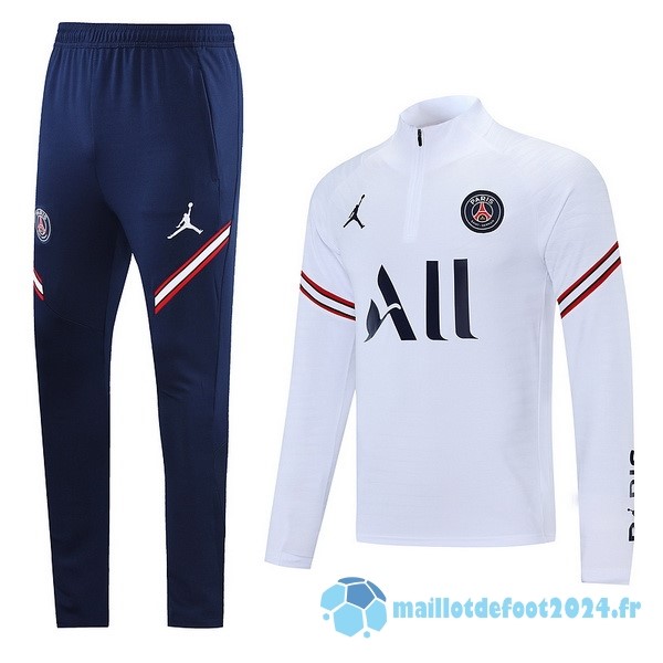 Nouveau Ensemble Complet Sudadera Entrainement Paris Saint Germain 2022 2023 Bleu Blanc