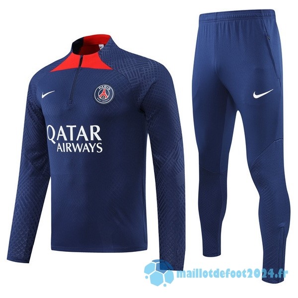 Nouveau Ensemble Complet Sudadera Entrainement Paris Saint Germain 2022 2023 Bleu I Rouge