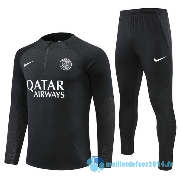 Nouveau Ensemble Complet Sudadera Entrainement Paris Saint Germain 2022 2023 I Noir