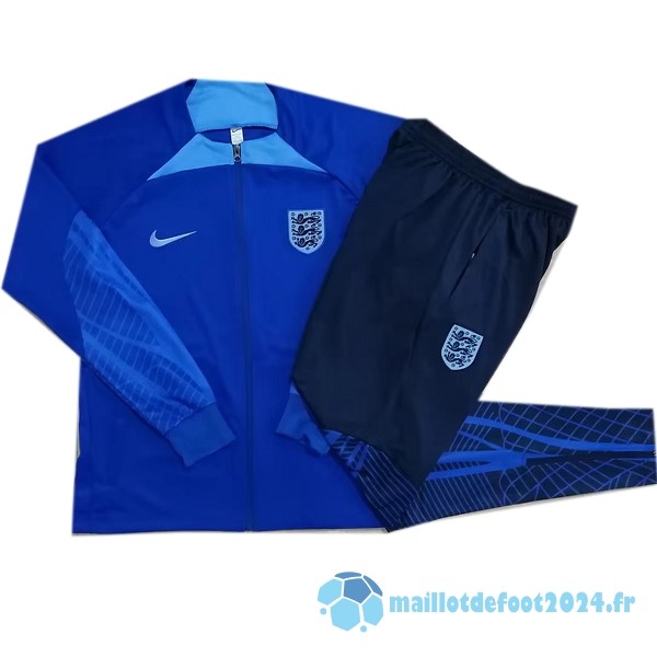 Nouveau Ensemble Complet Veste Con Cremallera Larga Angleterre 2022 Bleu