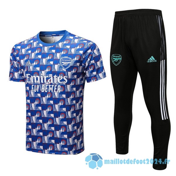 Nouveau Entrainement Ensemble Complet Arsenal 2022 2023 Bleu Noir Vert