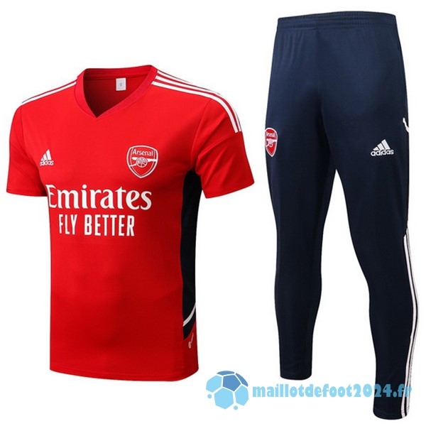 Nouveau Entrainement Ensemble Complet Arsenal 2022 2023 Rouge Bleu Blanc