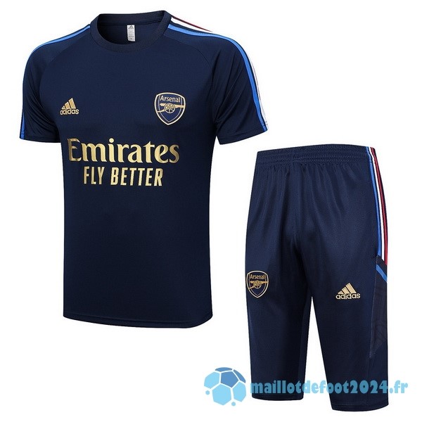 Nouveau Entrainement Ensemble Complet Arsenal 2023 2024 Bleu Marine