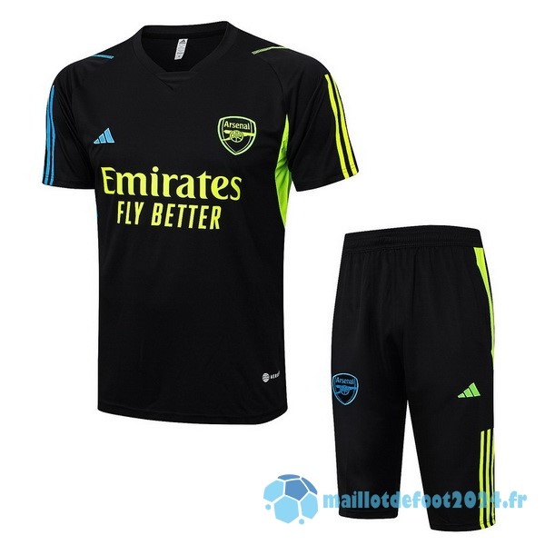 Nouveau Entrainement Ensemble Complet Arsenal 2023 2024 Noir I Vert