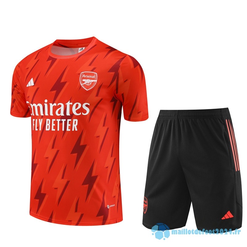 Nouveau Entrainement Ensemble Complet Arsenal 2023 2024 Rouge I Noir