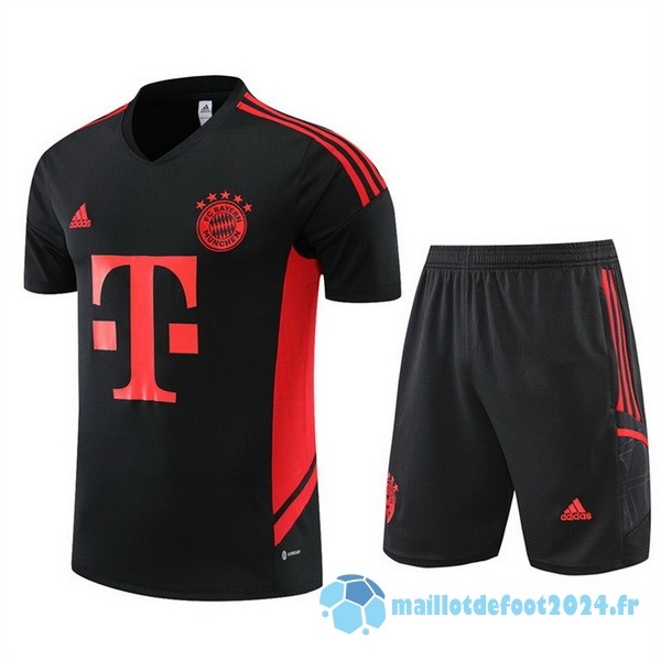 Nouveau Entrainement Ensemble Complet Bayern Múnich 2022 2023 Noir II Rouge