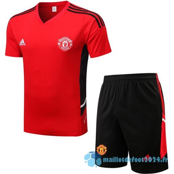 Nouveau Entrainement Ensemble Complet Manchester United 2022 2023 Rouge II Noir