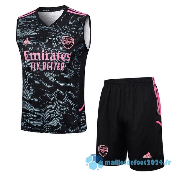 Nouveau Entrainement Sans Manches Ensemble Complet Arsenal 2023 2024 Vert Noir Rose