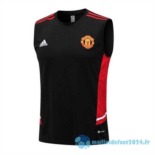 Nouveau Entrainement Sans Manches Manchester United 2022 2023 Noir Rouge