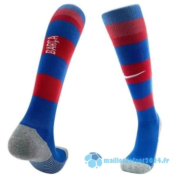 Nouveau Exterieur Chaussette Barcelona 2023 2024 Rouge Bleu