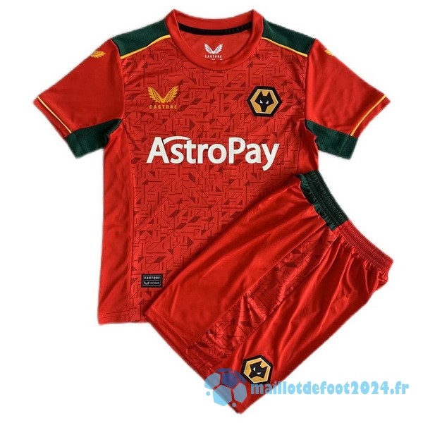 Nouveau Exterieur Conjunto De Homme Wolves 2023 2024 Rouge