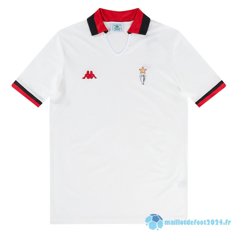 Nouveau Exterieur Maillot AC Milan Retro 1989 1990 Blanc