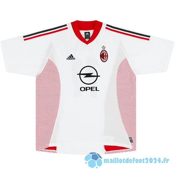 Nouveau Exterieur Maillot AC Milan Retro 2002 2003 Blanc